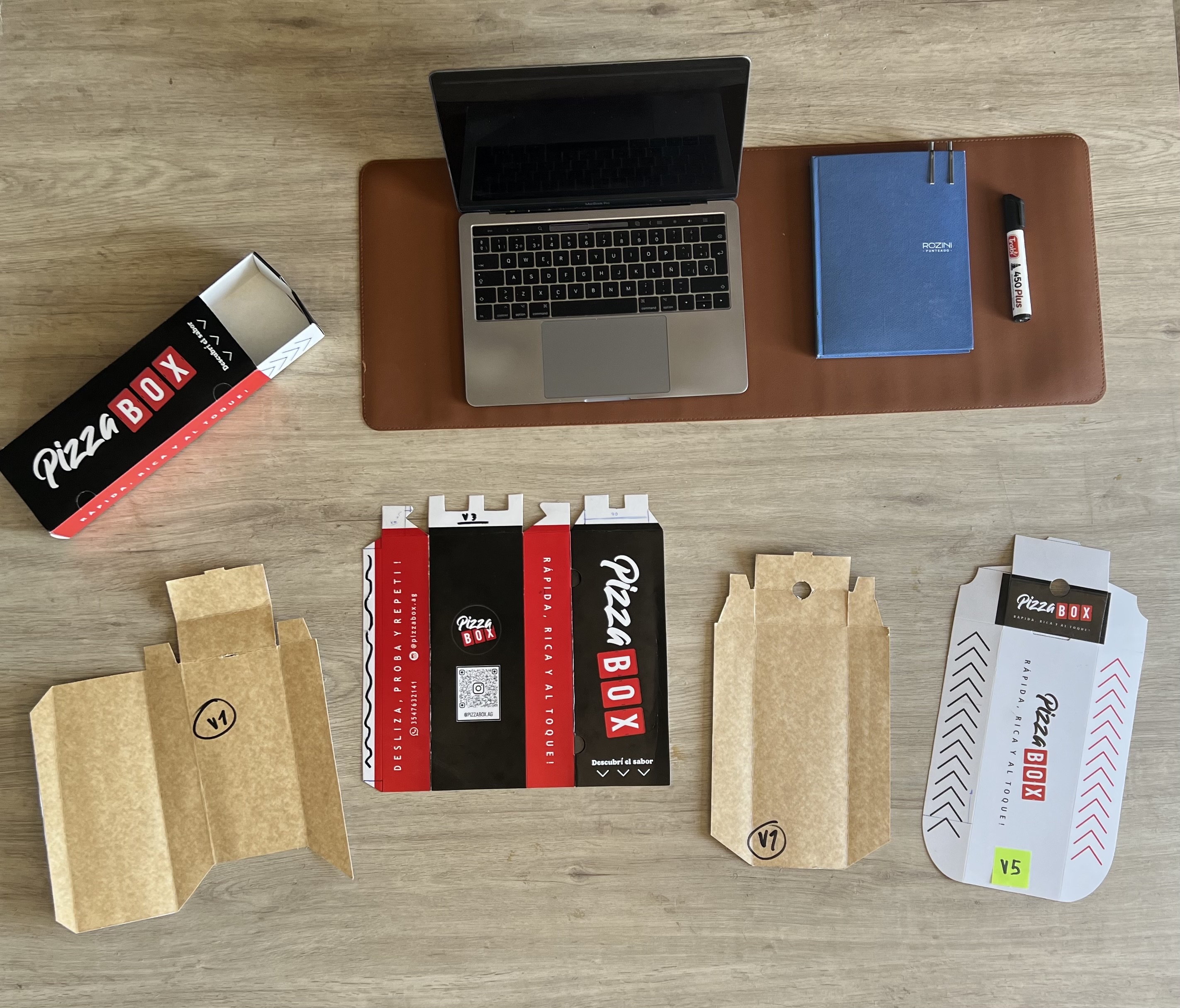 Pizza Box — prueba de materiales